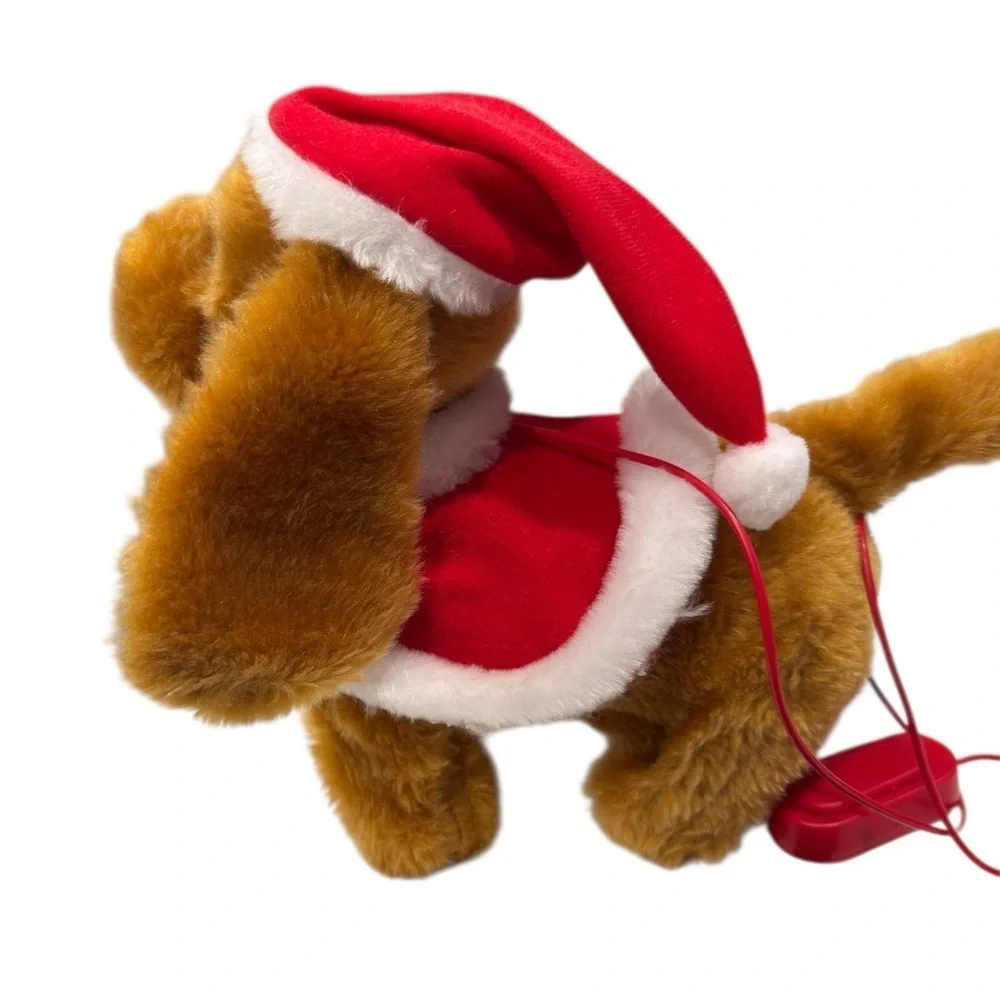 Christmas Lovely Pet Plush Toy Battery Operated Plays Christmas Songs As Is